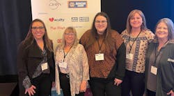 Alliance meeting attendees included, from left: Nikki Paschall and Anne Coffin, of the Alliance; Allison Kazmerski, of Auto-Wares; Tara Topel, owner of Topel&apos;s Service Center, and Barbara Henry, of the Alliance. Coffin, director of information technology at the Alliance, was recognized as the 2021 Woman of Excellence, while Topel was named Shop Owner of the Year.