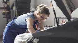 Female automotive technician