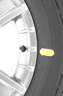 If the tire only features a yellow dot, this indicates the tire&rsquo;s lightest point of balance. Align the yellow dot to the valve stem, which theoretically indicates the wheel&rsquo;s heaviest point.