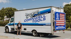 Patterson plans on rewrapping his truck to replace the old Cornwell wrap. Photo courtesy of Brian Jeng