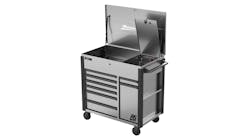 Homak Manufacturing 44" RS Pro 8-Drawer Flip Top Power Service Cart